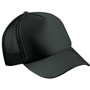 Casquette publicitaire Trucker 5 Panneaux Noirnoir