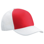 Casquette publicitaire Trucker 5 Panneaux Rougerouge/blanc