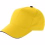 Casquette sandwich en coton Jaunejaune