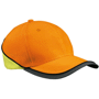 Casquette sécurité 6 panneaux Orangeorange fluo/jaune fl
