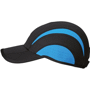 Casquette sport 3 panneaux Noirnoir/bleu atlantique