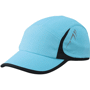 Casquette sport 4 panneaux Noirturquoise/noir