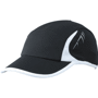 Casquette sport 4 panneaux Noirnoir/blanc
