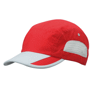 Casquette sport 5 panneaux Au choixrouge/gris clair