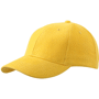 Casquette Standard brodée 6 Panneaux Au choixjaune doré