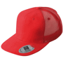Casquette trucker 6 panneaux Rougerouge