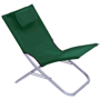 Chaise de jardin Noir en Polyester Vertvert