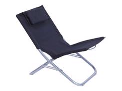 Chaise de jardin Noir en Polyester