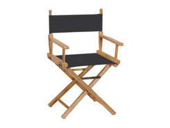 Chaise metteur en scene noire