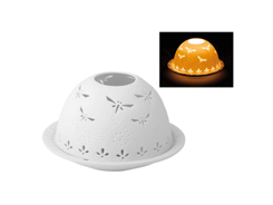 Chandelier en porcelaine ajouré