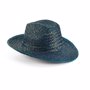 Chapeau en paille en couleur BleuBleu