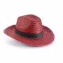 Chapeau en paille en couleur BordeauxBordeaux
