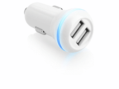 Chargeur de voiture à double entrée usb avec annea