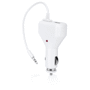 Chargeur de voiture usb & audio car fm Blancblanc