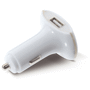 Chargeur voiture double usb Blancblanc
