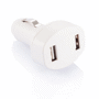Chargeur voiture usb a double sortie Blancblanc