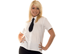 Chemise de service manches courtes femme