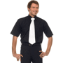 Chemise de service manches courtes homme Noirnoir