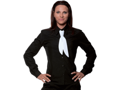 Chemise de service manches longues femme