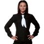 Chemise de service manches longues femme Noirnoir
