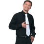 Chemise de service publicitaire manches longues ho Noirnoir