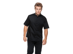 Chemise homme manches courtes col mao