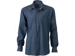 Chemise jeans manches longues homme