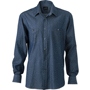 Chemise jeans manches longues homme Au choixbleu denim foncé
