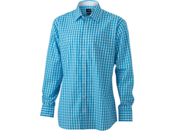 Chemise manches longues à carreaux homme