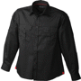 Chemise manches longues unie homme épaisse Noirnoir