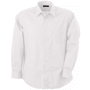 Chemise manches longues unie homme légère Blancblanc