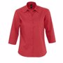 Chemise popeline manches trois quart eternity Au choixrouge flamenco