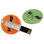 Clé USB carte ronde Blancblanc