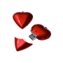 Clé usb publicitaire coeur Rougerouge
