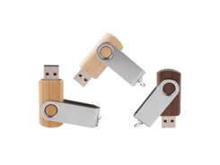 Clé usb twister en bois