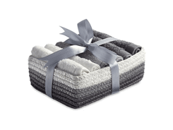 Coffret - 6 essuie-mains dans un panier