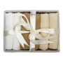Coffret - 6 essuie-mains dans un panier Au choixbeige