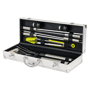 Coffret barbecue, 9 accessoires Domoclip Au choixargenté/vert