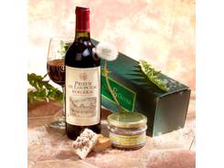Coffret terrine de campagne et vin