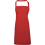Colour apron with pocket tablier "couleurs" avec p Au choixRed