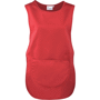 Colour pocket tabard tablier chasuble Au choixRed