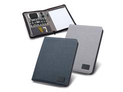 Conférencier A4 style lin plaque metal