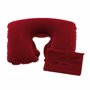 Coussin de voyage gonflable dans une pochette Au choixrouge foncé