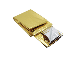 Couverture de survie 2 faces (or / argent)