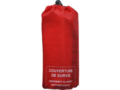 Couverture de survie double face avec housse