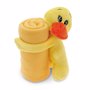 Couverture polaire avec peluche JauneJaune
