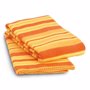 Couverture polaire rayée OrangeOrange