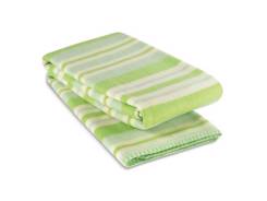 Couverture polaire rayée