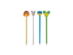 Crayon avec gomme figurine