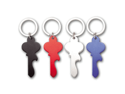 Decapsuleur porte cles aluminium en forme de cle 4